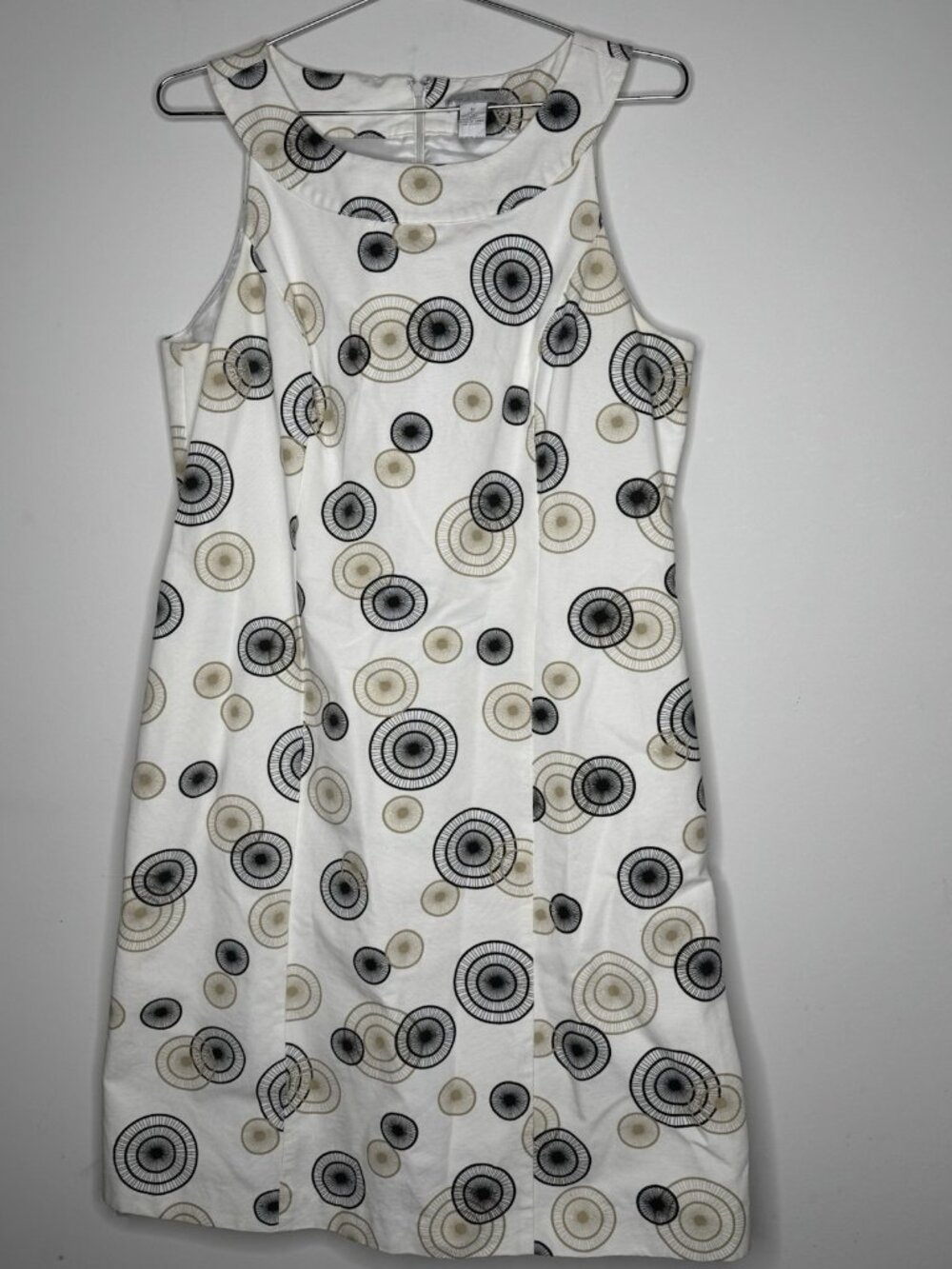 Tweeds Vintage Atomic Geometric Size 12 Marvelous Maisel Mod Knee Length Dress